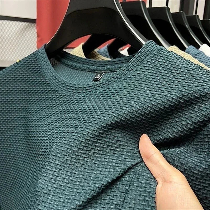 Luca Textured Crew Tee