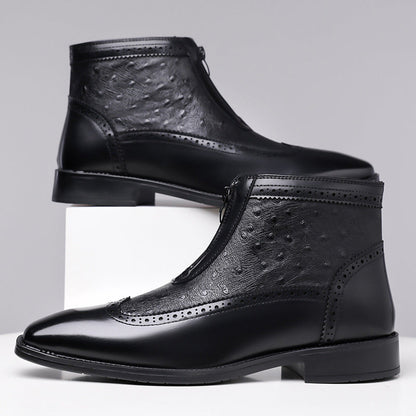 Belmont Ostrich Leather Boots