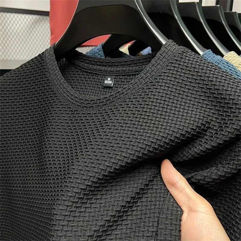 Luca Textured Crew Tee