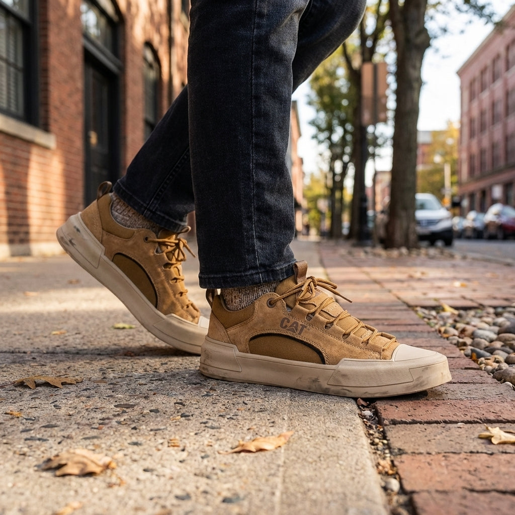 CAT® UrbanEdge Leather Sneakers