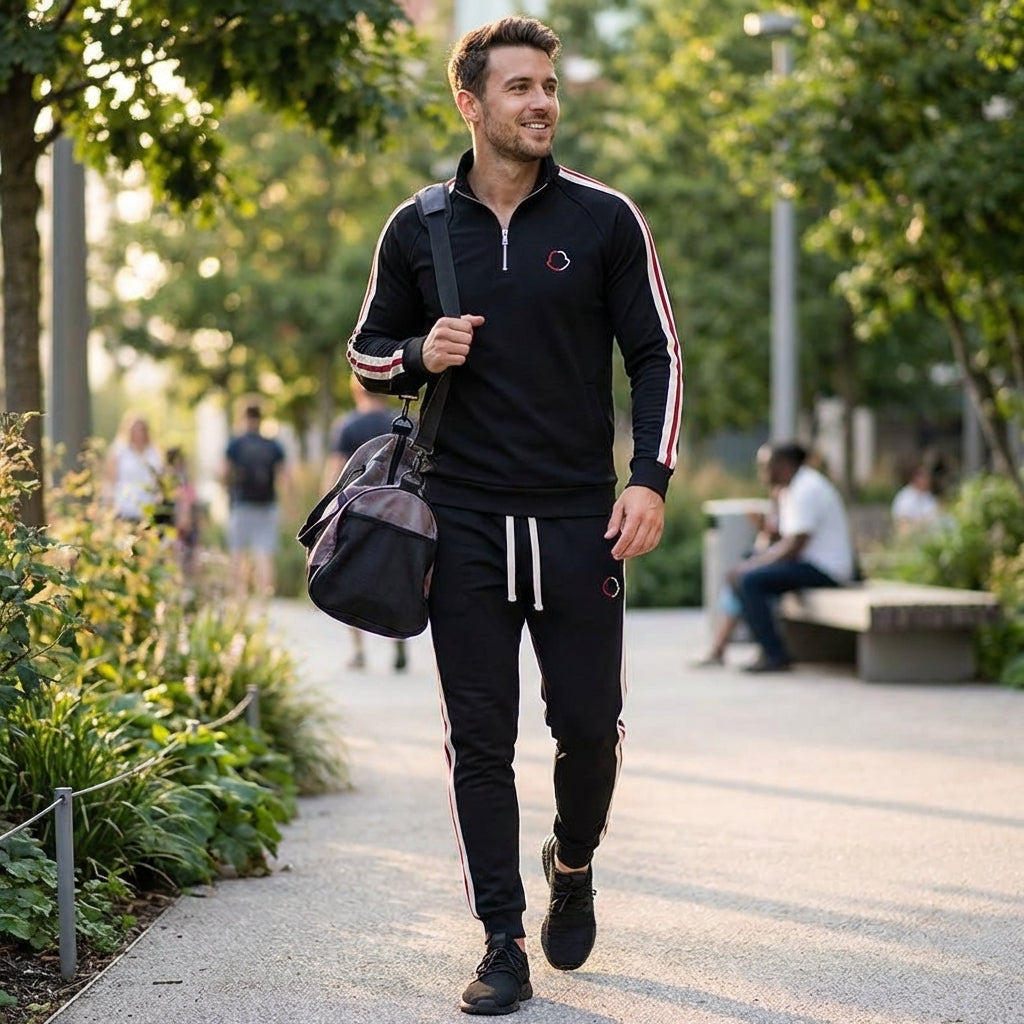 Hype Premium Quarter-Zip Tracksuit Set