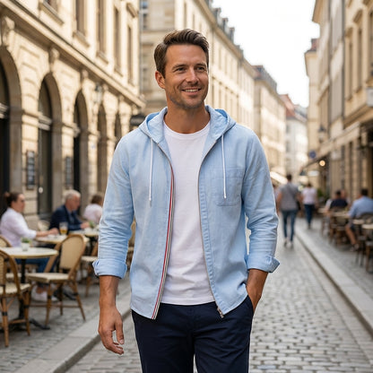 Chelsea Linen Hoodie Shirt