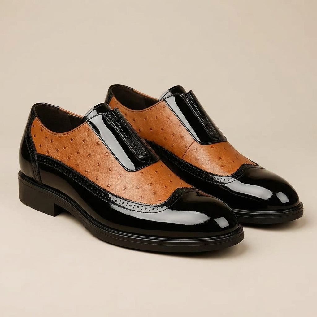Oxford Ostrich Leather Shoes
