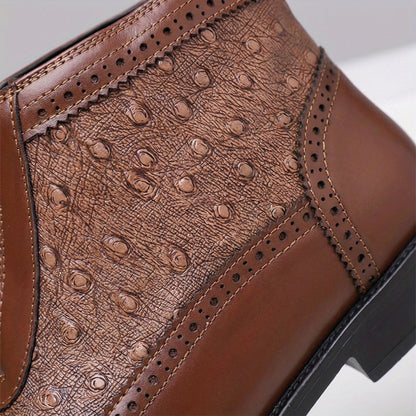 Belmont Ostrich Leather Boots