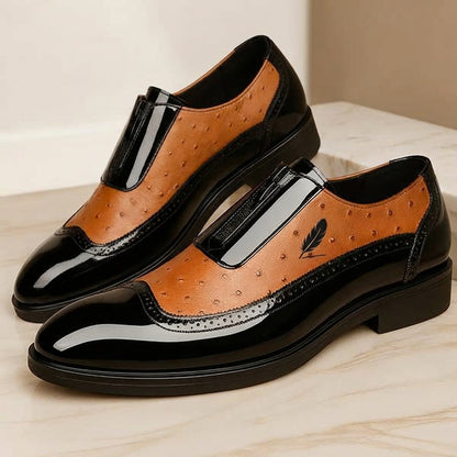 Oxford Ostrich Leather Shoes