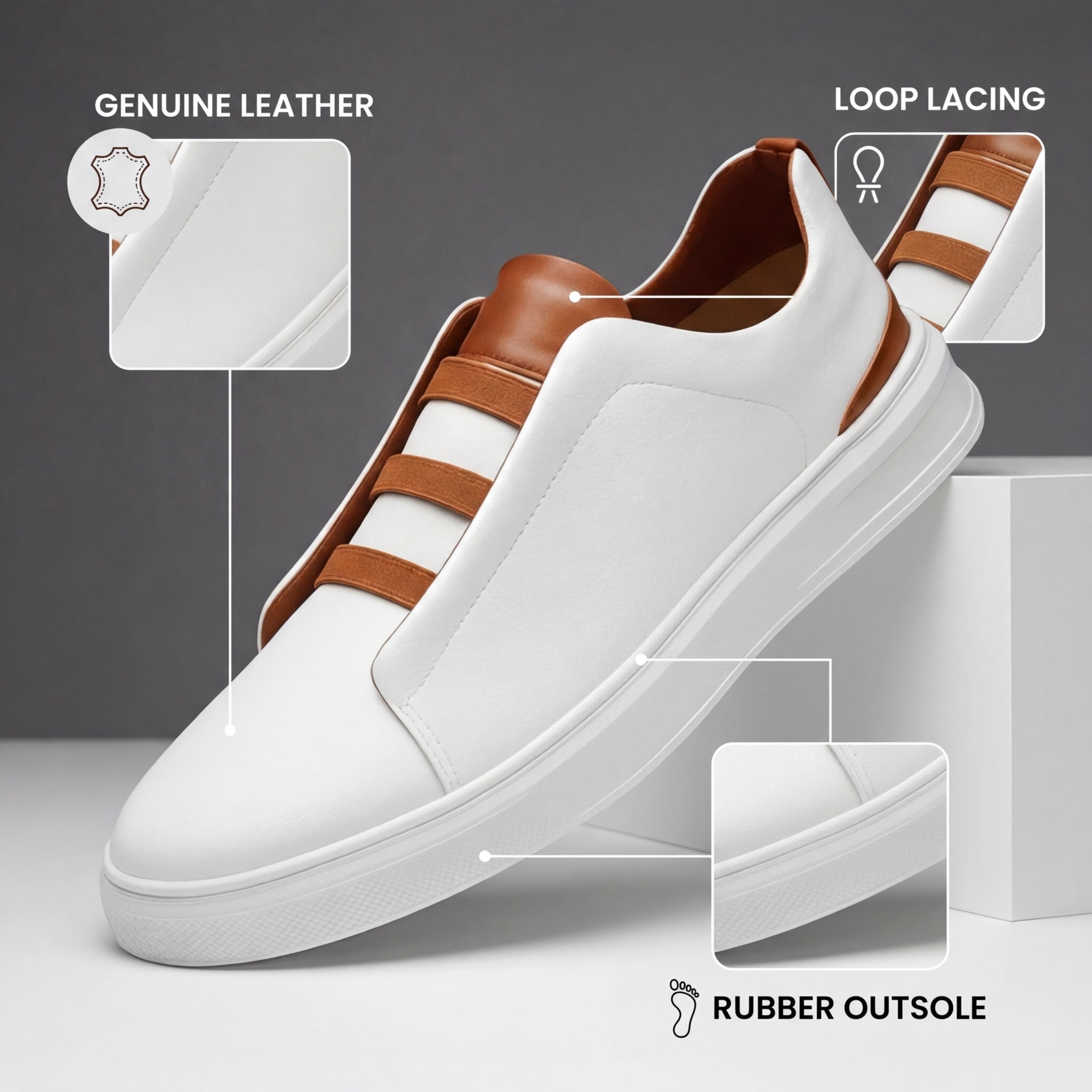 Chelsea Genuine Leather Sneakers – Northvale Outfitters