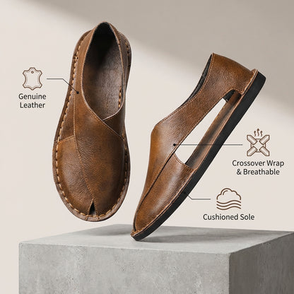 Pelle Italiana Genuine Leather Sandals