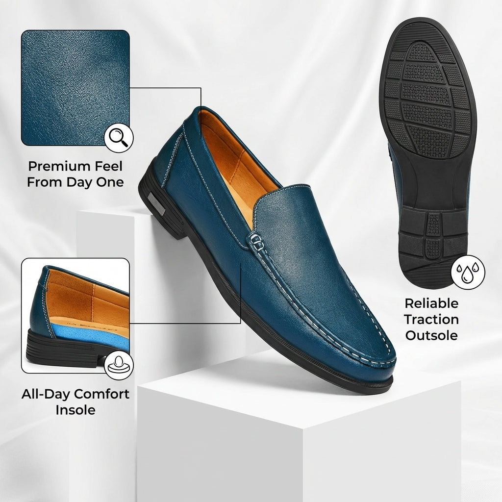 Pelle Italiana Genuine Leather Loafers