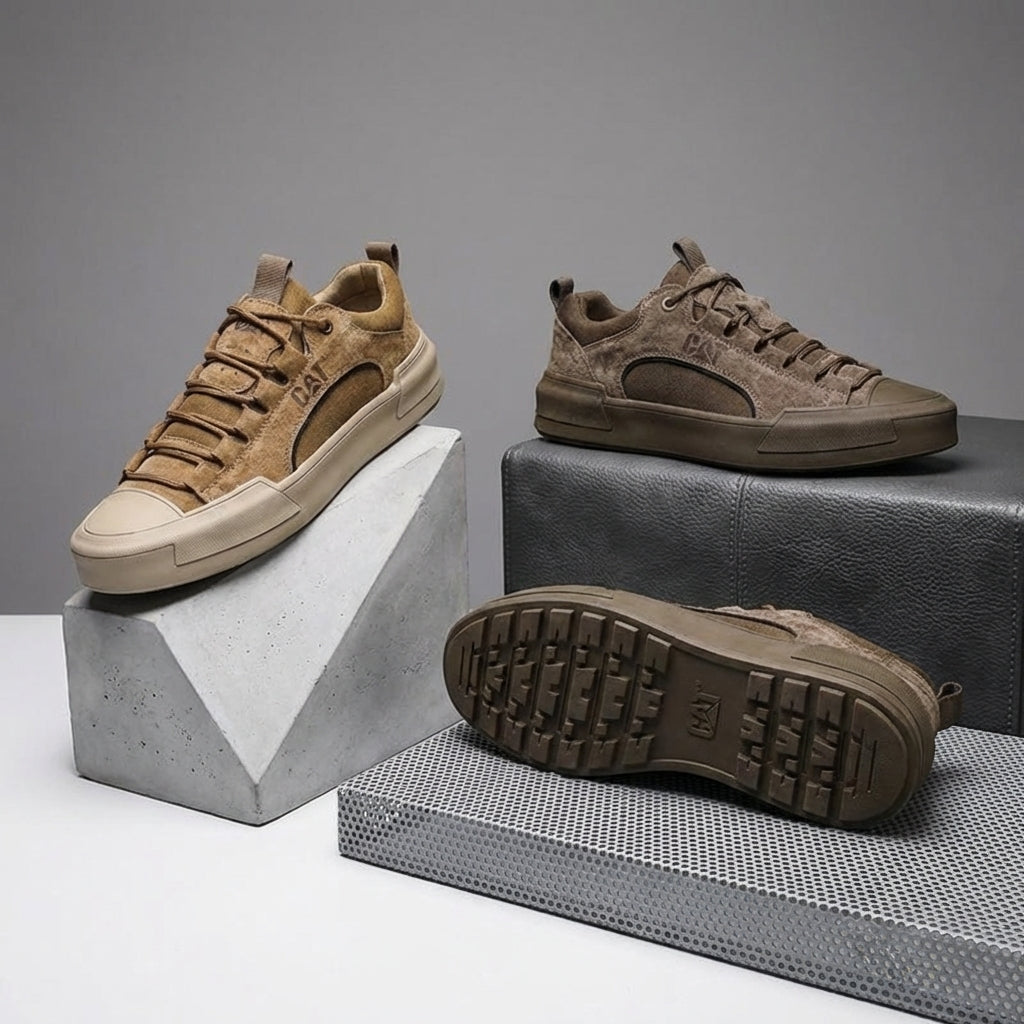 CAT® UrbanEdge Leather Sneakers – Northvale Outfitters