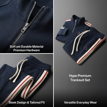 Hype Premium Quarter-Zip Tracksuit Set